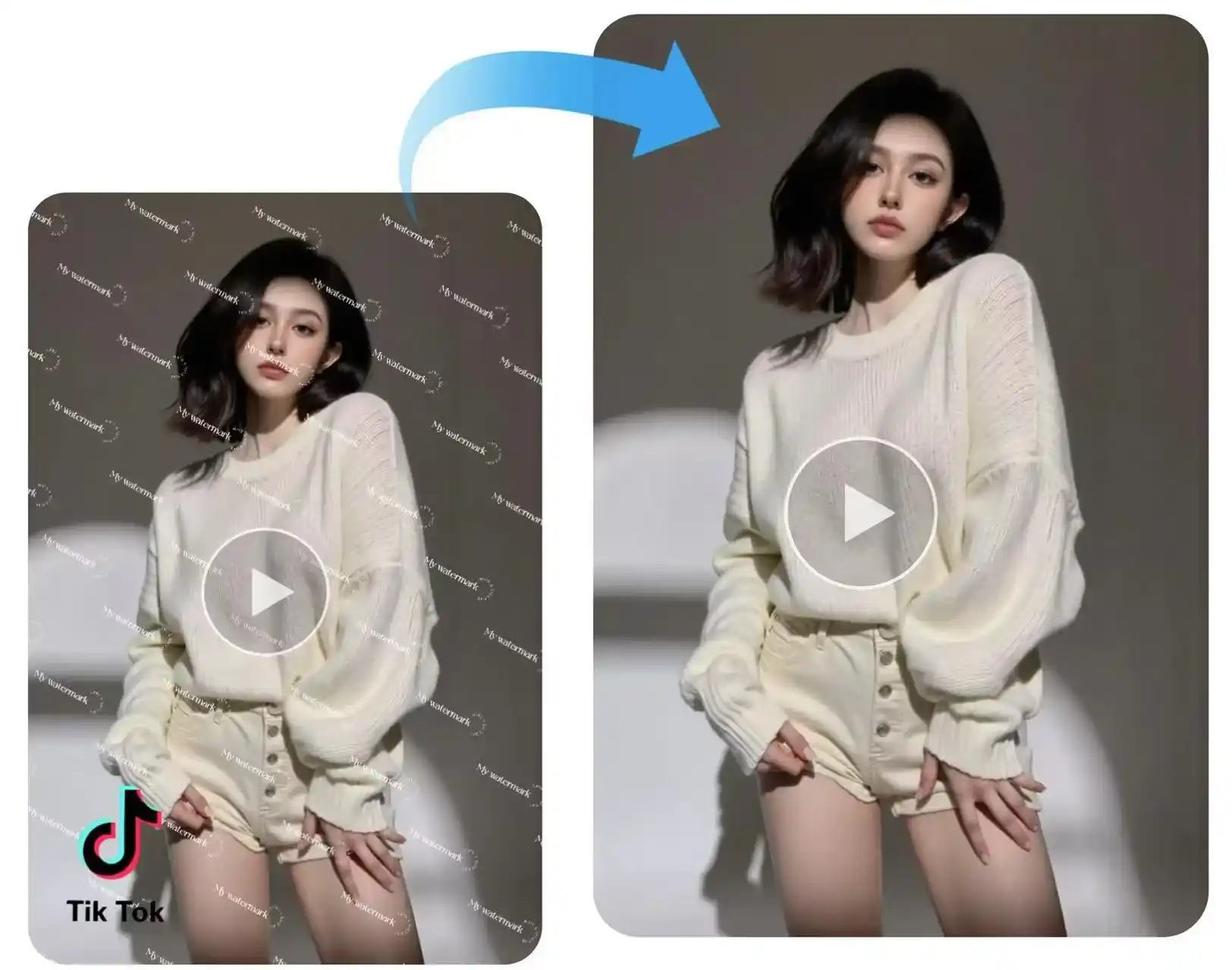 Remove TikTok watermark for free
